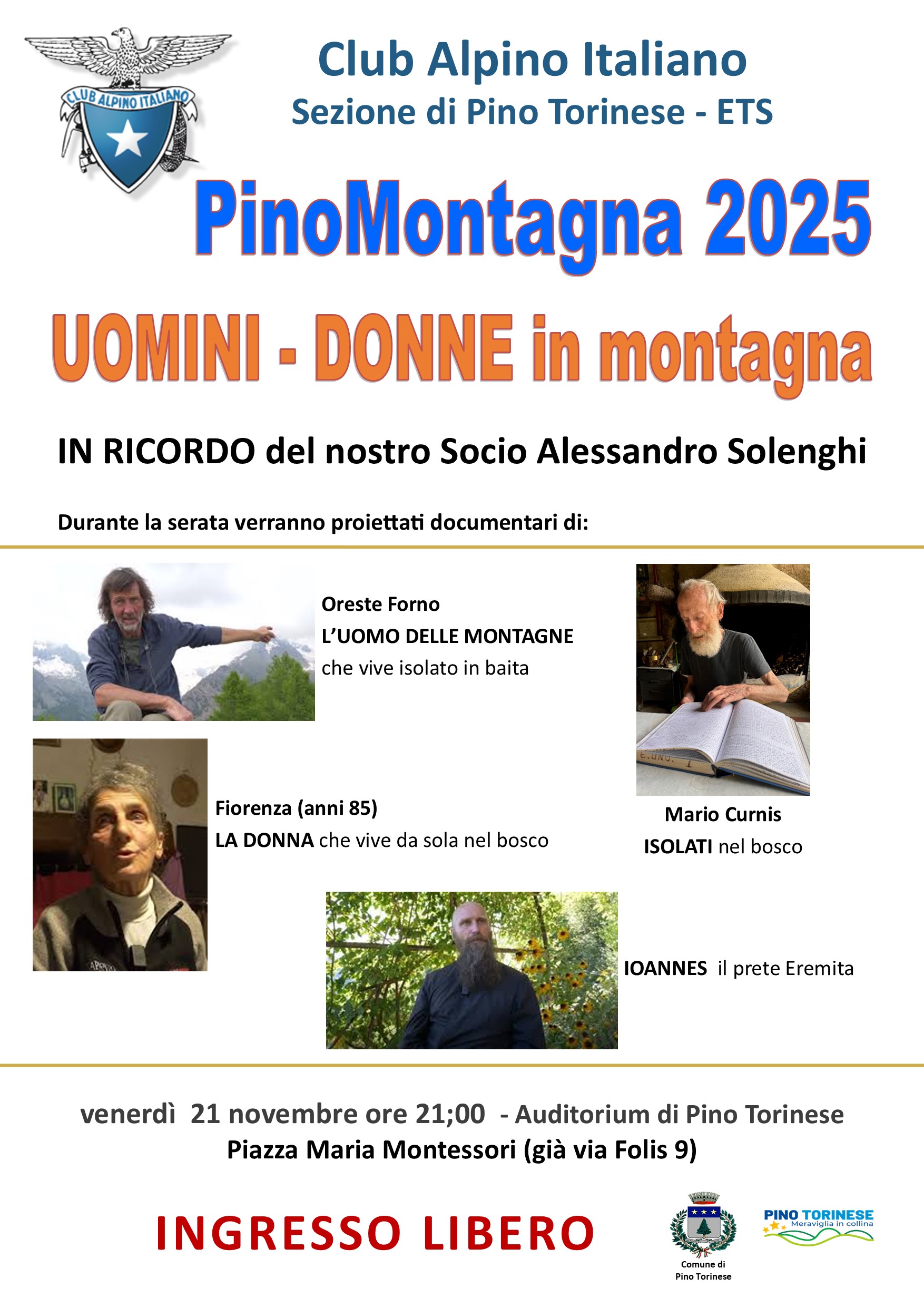 PROGETTO PINO MONTAGNA 2025