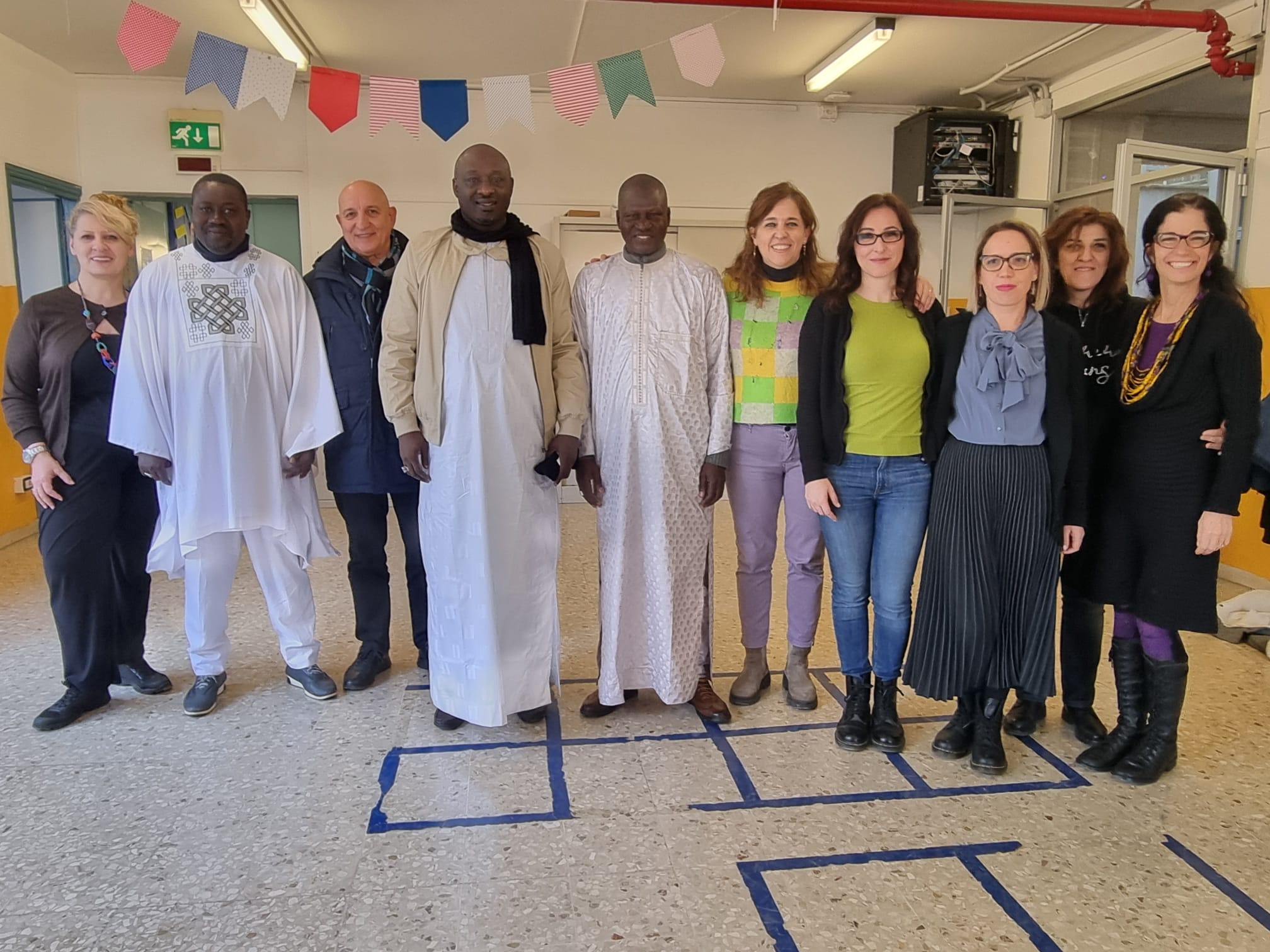 incontro della delegazione di Pikine Est alla scuola materna Collodi (dic)